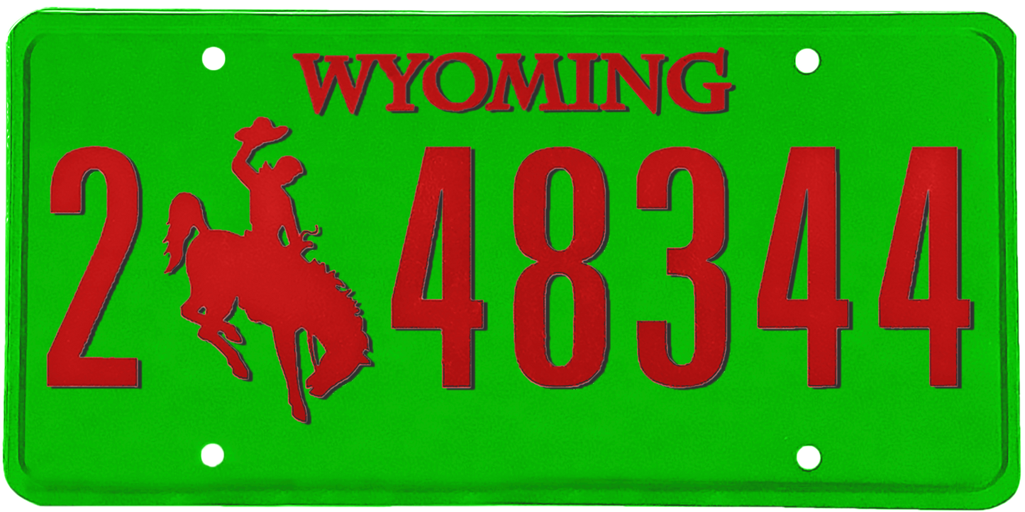 Wyoming License Plate Wrap Kit