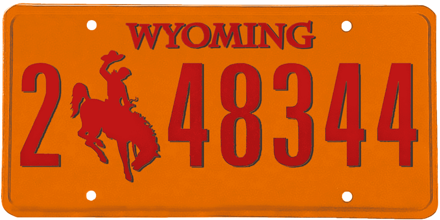 Wyoming License Plate Wrap Kit