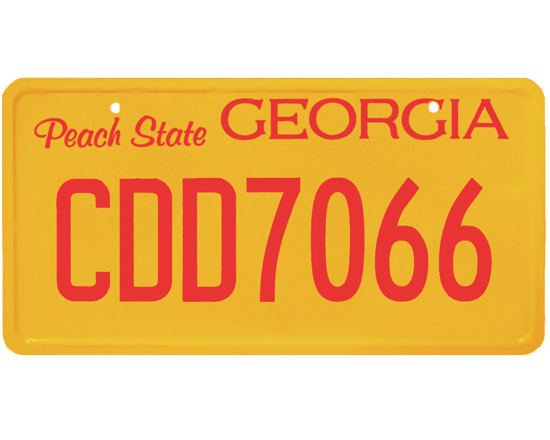 Georgia License Plate Wrap Kit