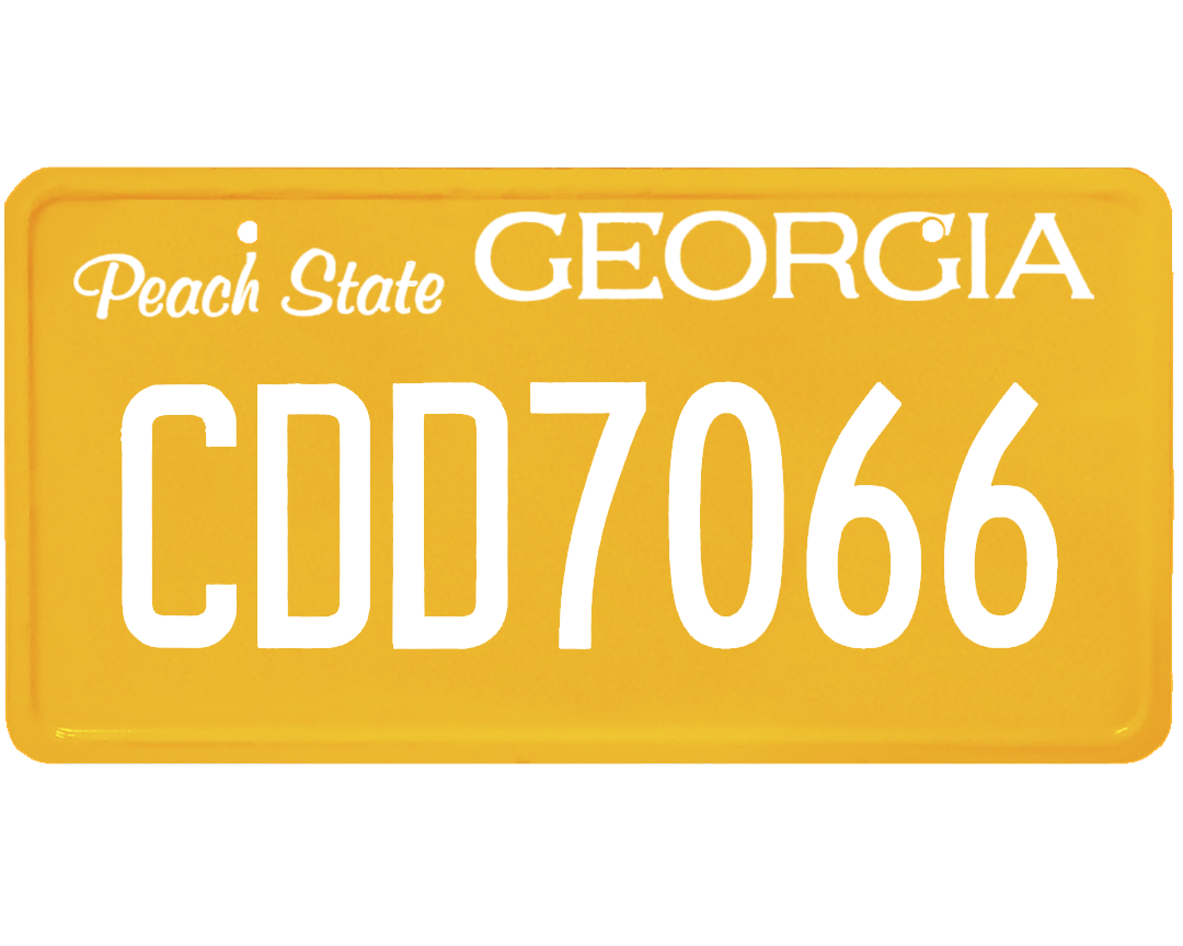 Georgia License Plate Wrap Kit
