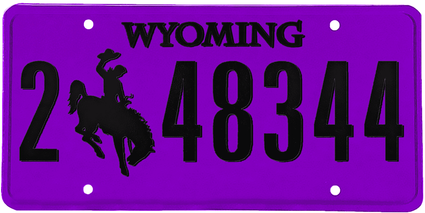 Wyoming License Plate Wrap Kit