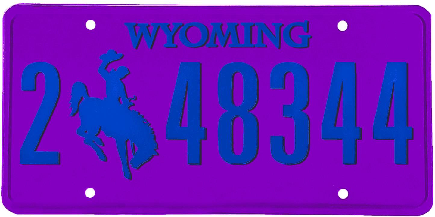 Wyoming License Plate Wrap Kit