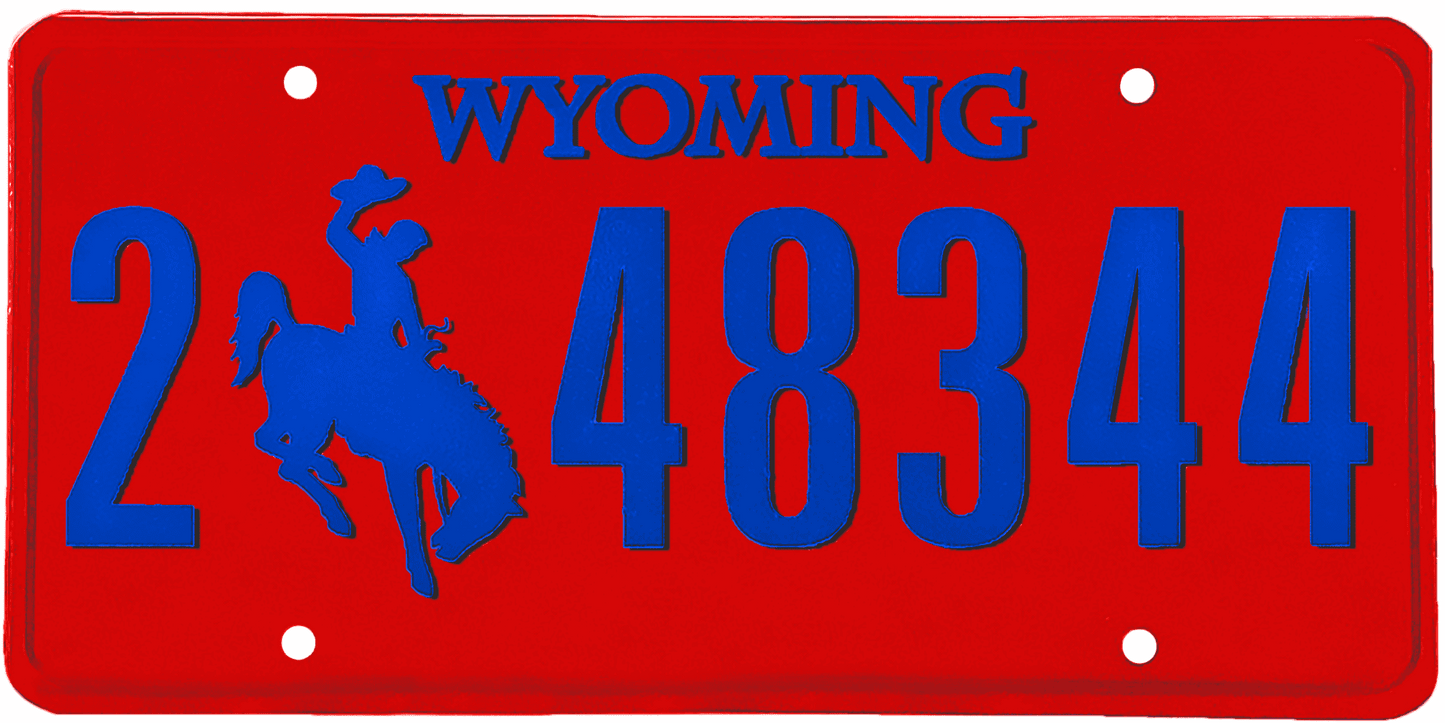 Wyoming License Plate Wrap Kit