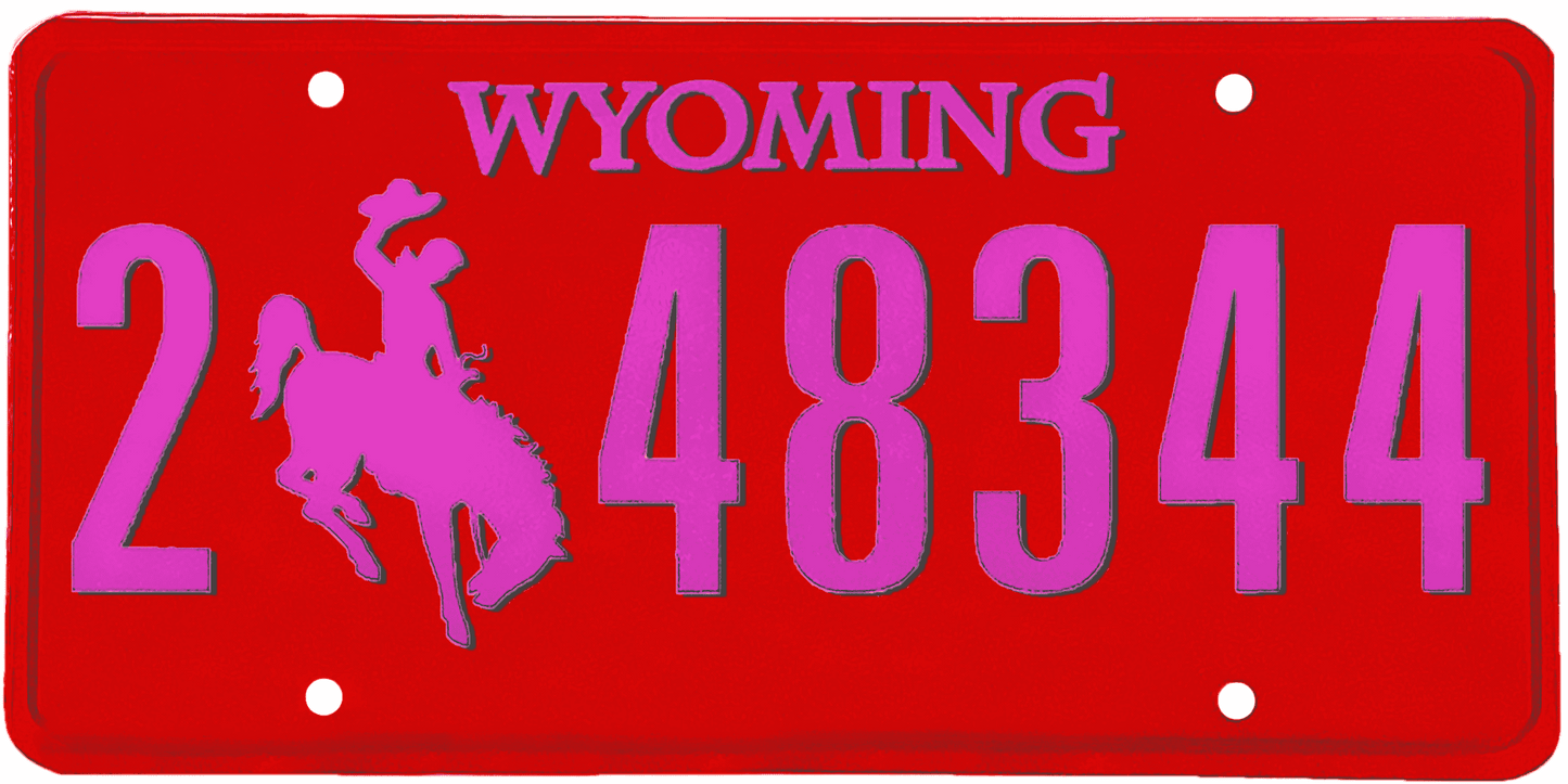 Wyoming License Plate Wrap Kit