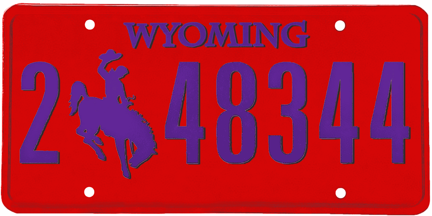 Wyoming License Plate Wrap Kit