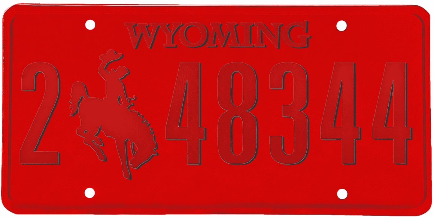 Wyoming License Plate Wrap Kit