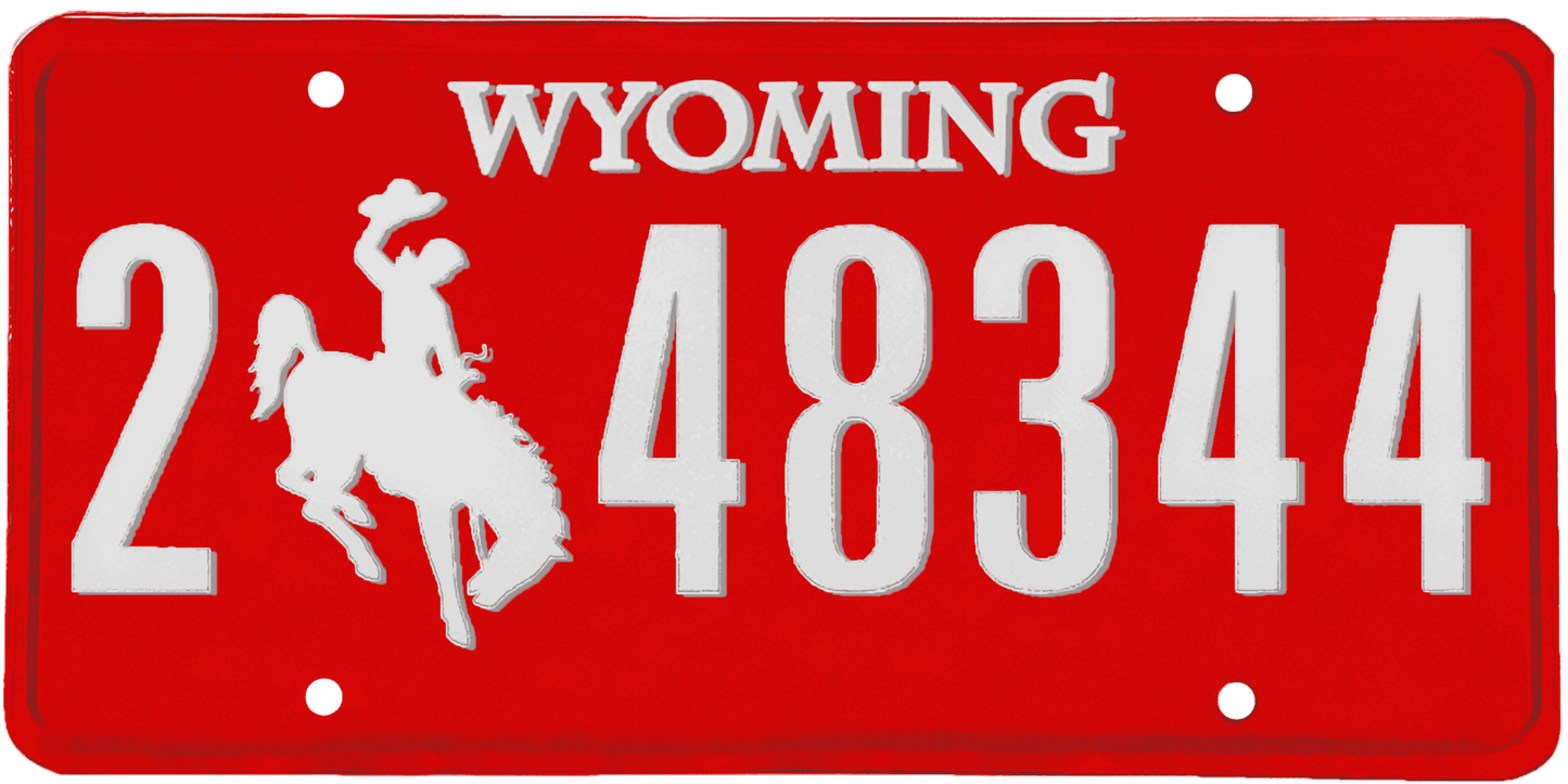 Wyoming License Plate Wrap Kit