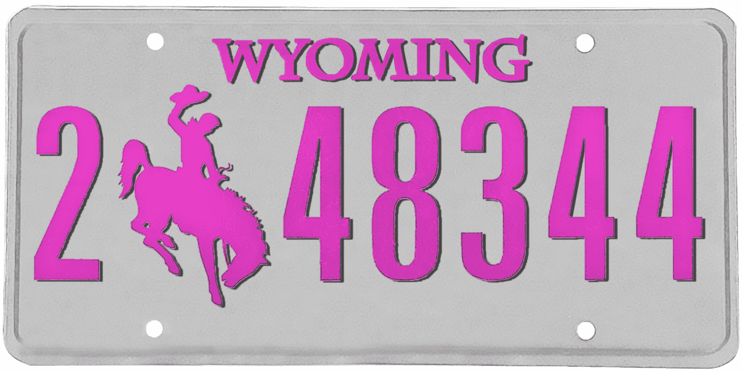 Wyoming License Plate Wrap Kit