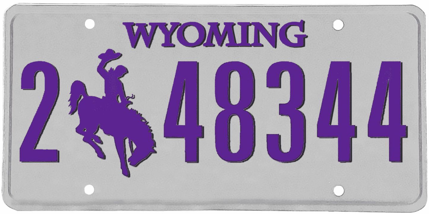 Wyoming License Plate Wrap Kit