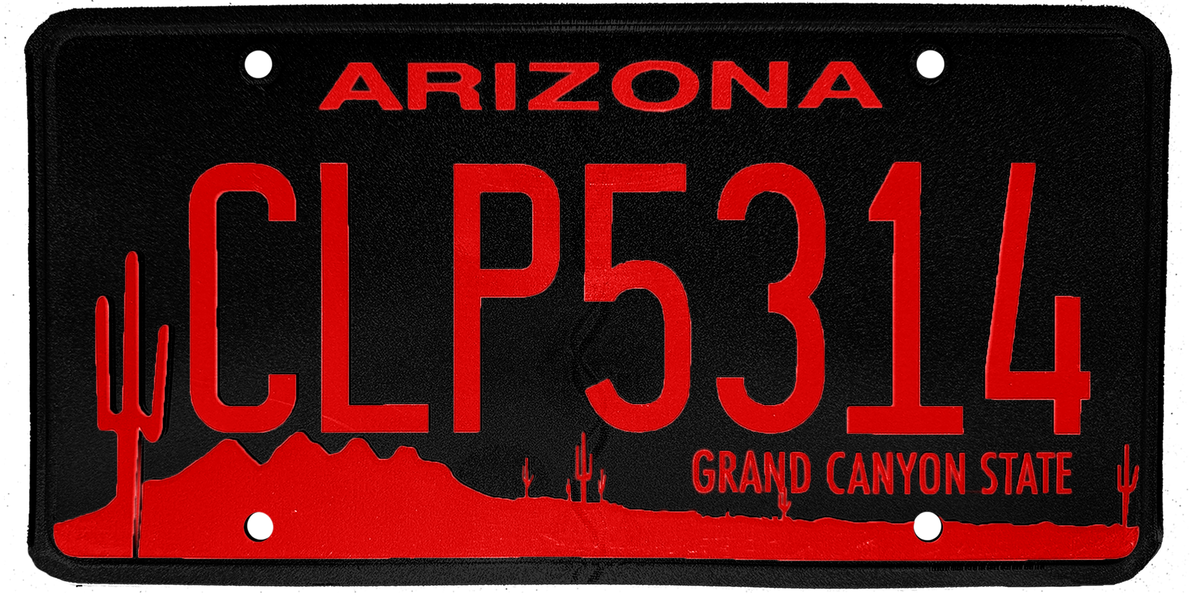 California License Plate Font Sticker Kit – Die Cut Vinyl – Yellow Red Black – 2018