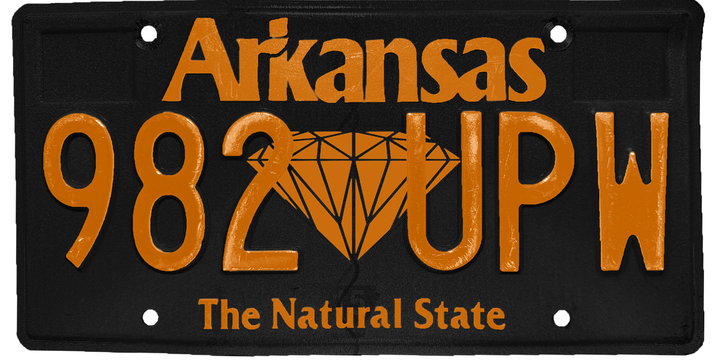Arkansas License Plate Wrap Kit