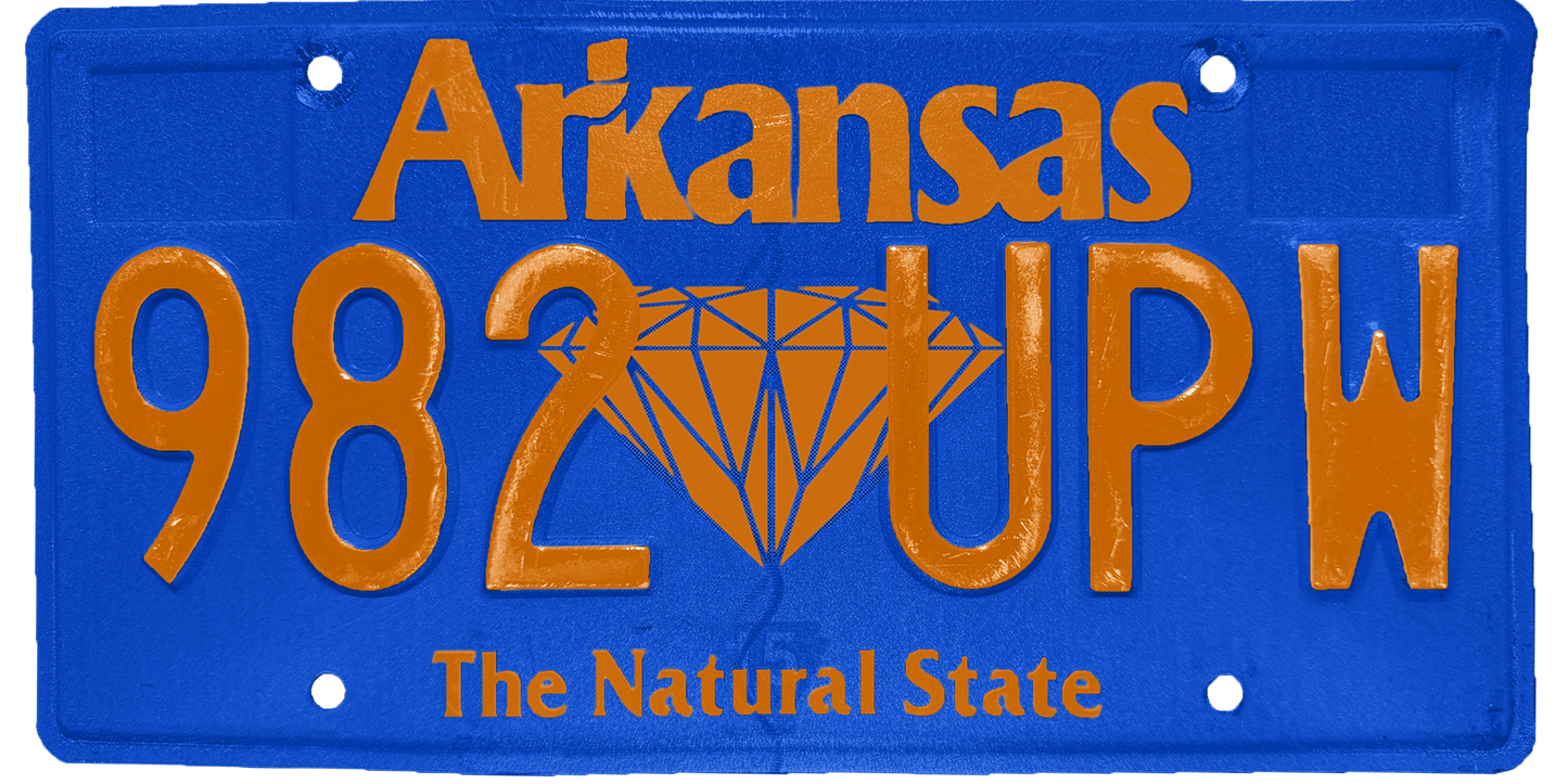 Arkansas License Plate Wrap Kit