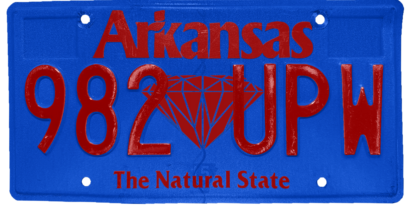 Arkansas License Plate Wrap Kit