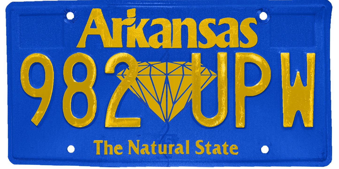 Arkansas License Plate Wrap Kit