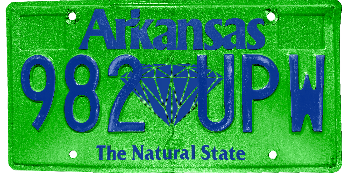Arkansas License Plate Wrap Kit
