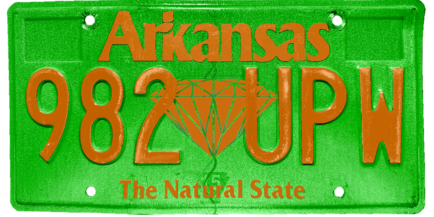 Arkansas License Plate Wrap Kit