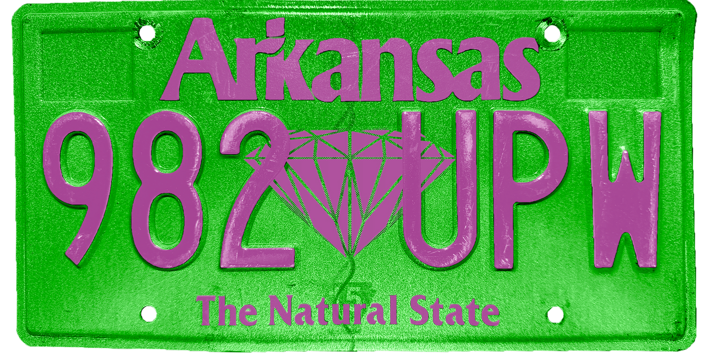 Arkansas License Plate Wrap Kit