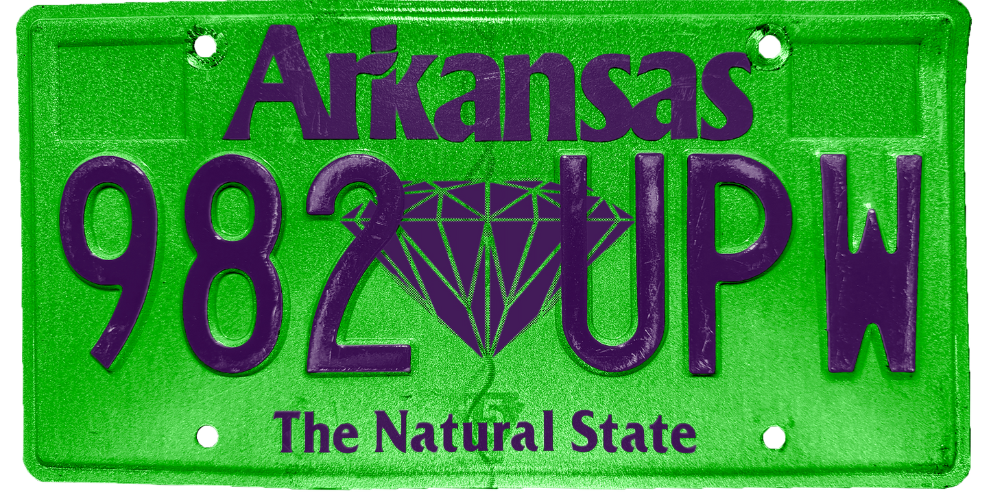 Arkansas License Plate Wrap Kit