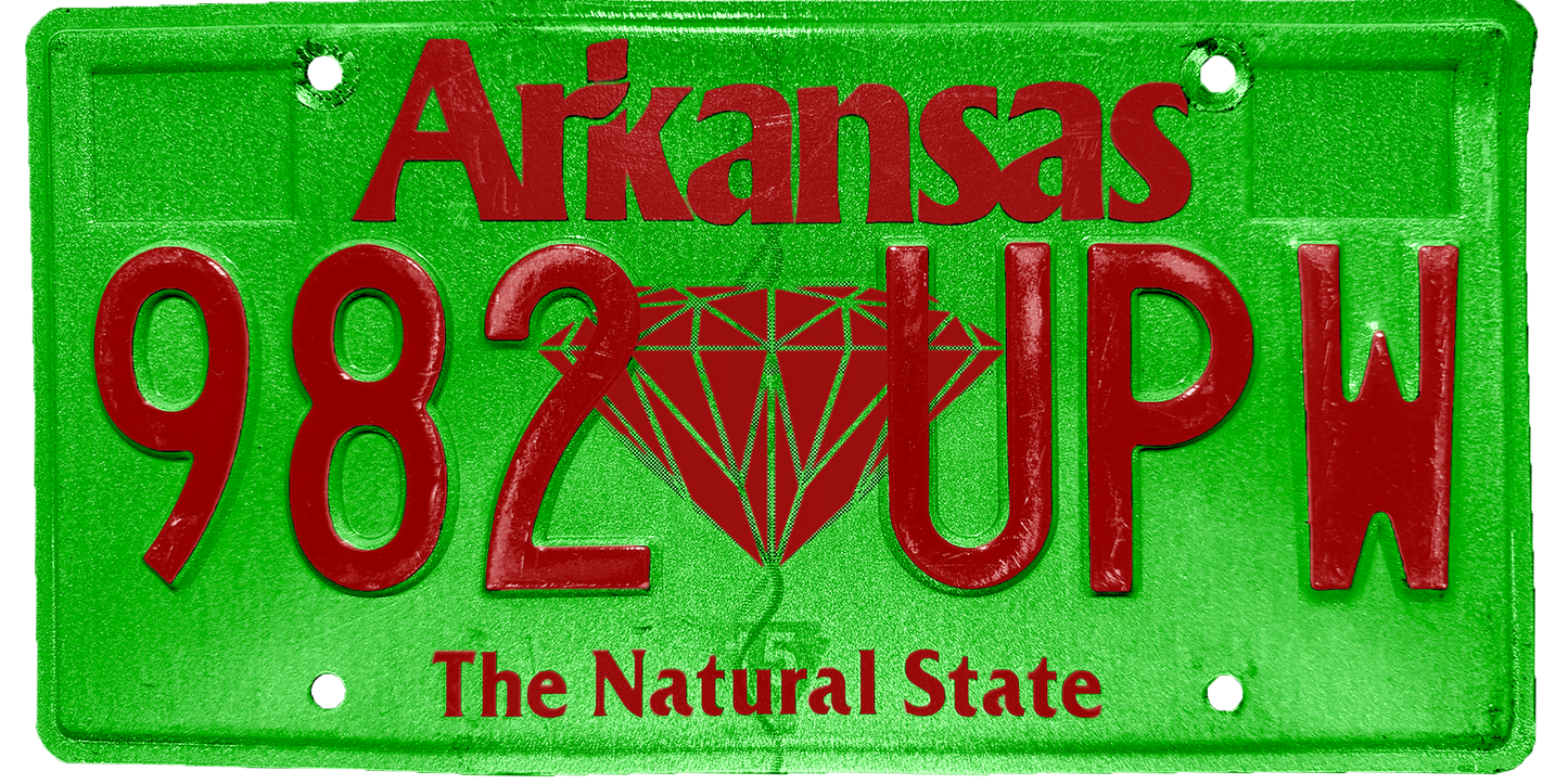 Arkansas License Plate Wrap Kit