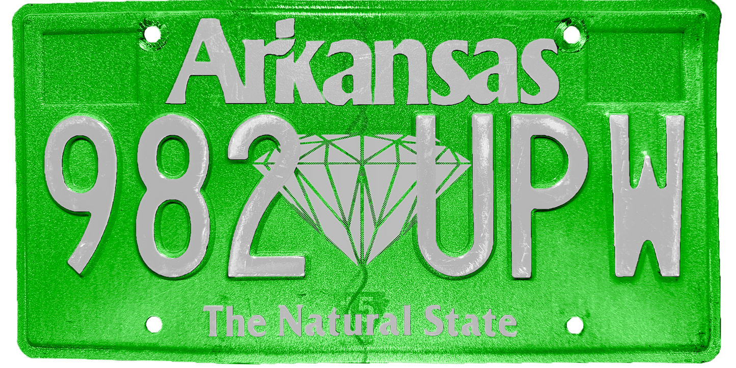 Arkansas License Plate Wrap Kit