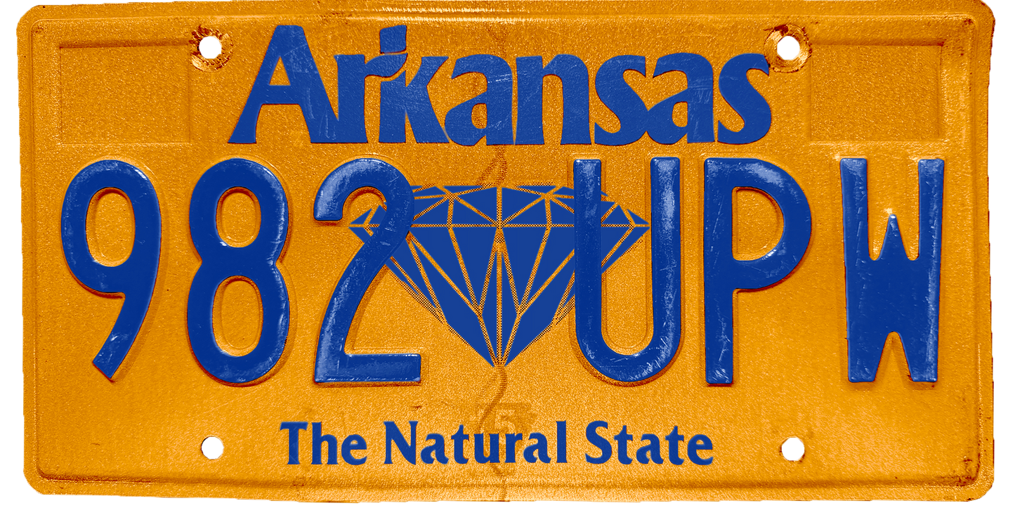 Arkansas License Plate Wrap Kit