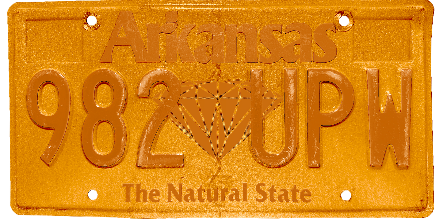 Arkansas License Plate Wrap Kit