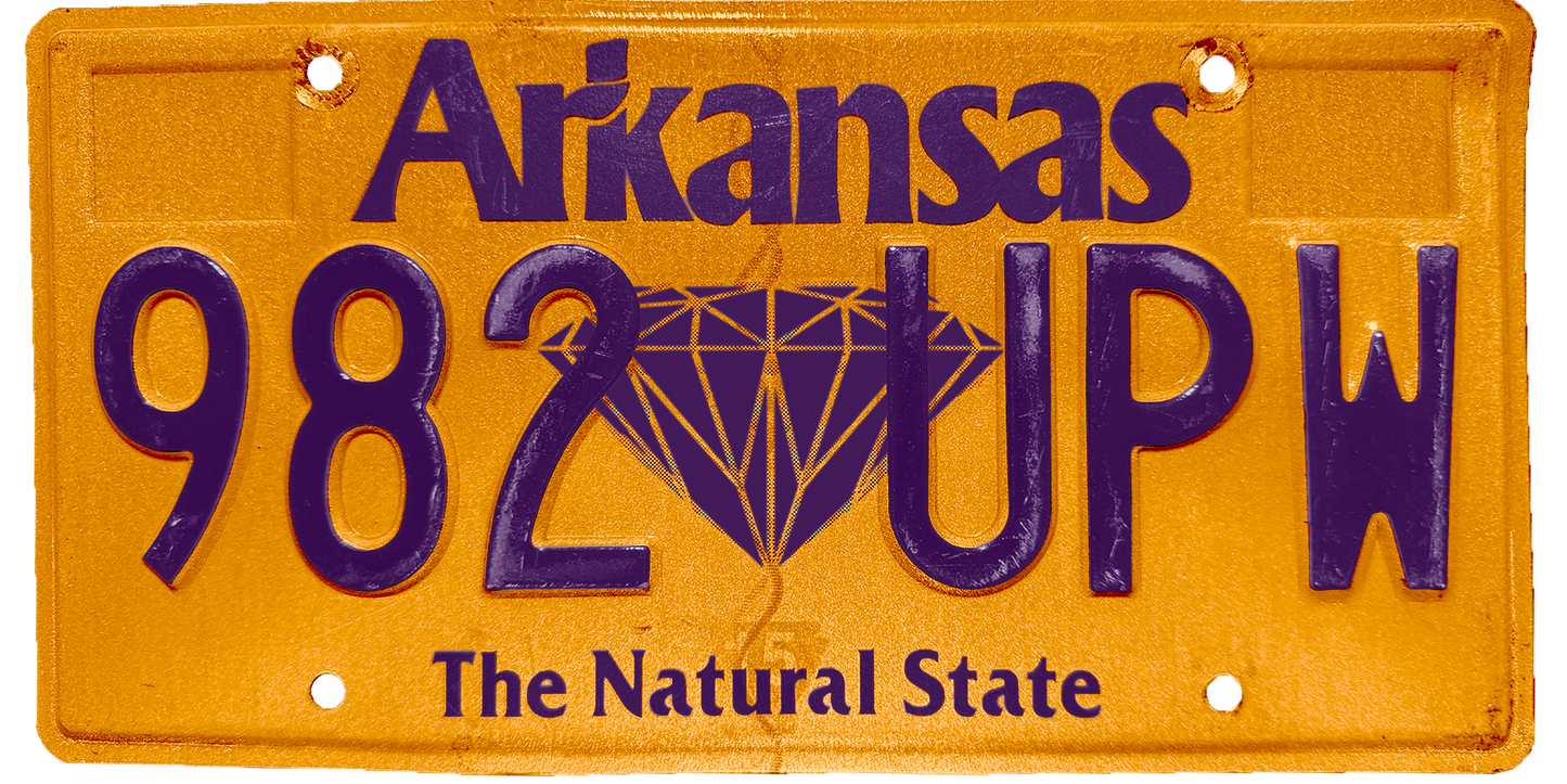 Arkansas License Plate Wrap Kit