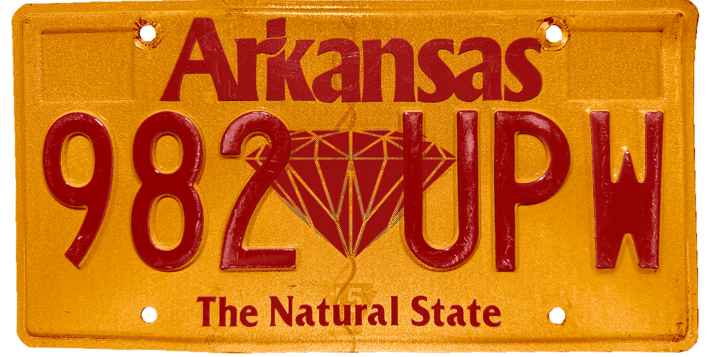 Arkansas License Plate Wrap Kit