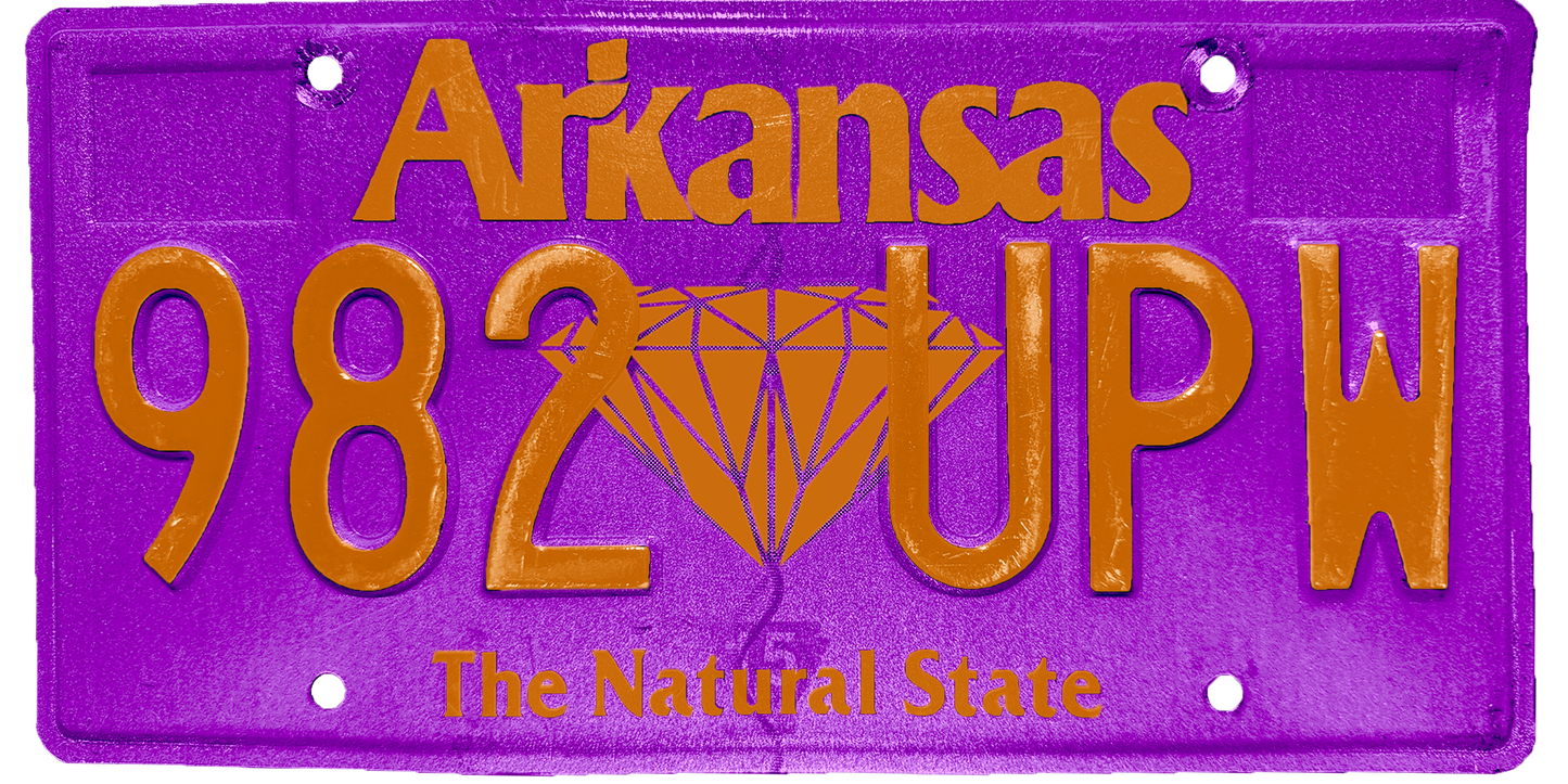 Arkansas License Plate Wrap Kit