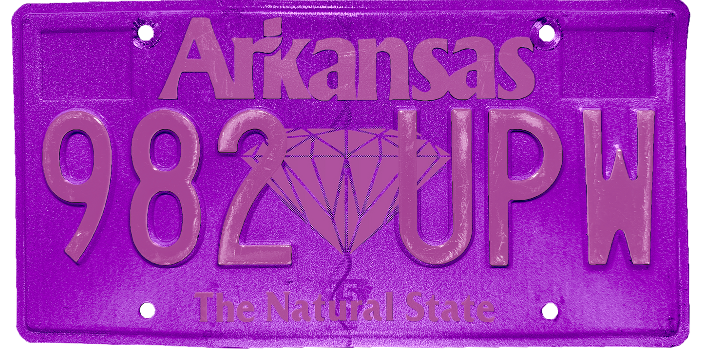 Arkansas License Plate Wrap Kit