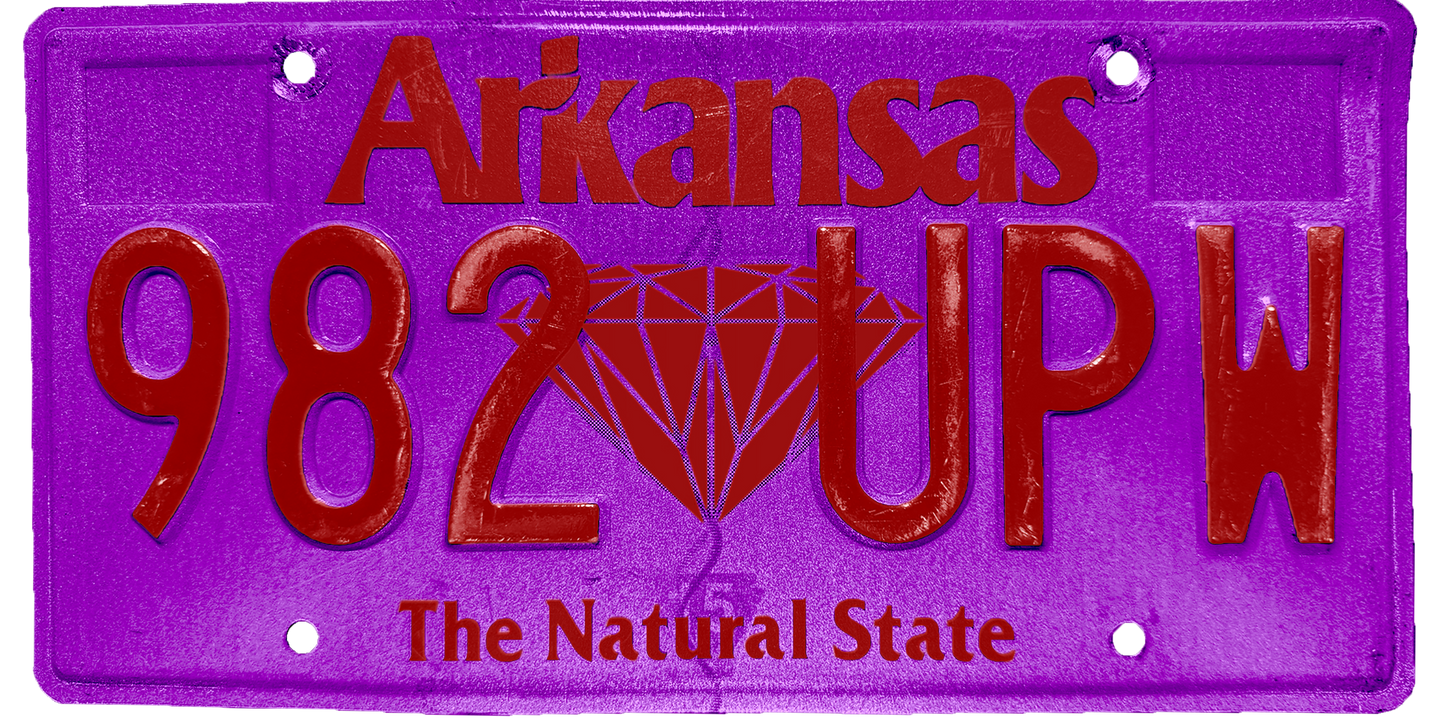 Arkansas License Plate Wrap Kit