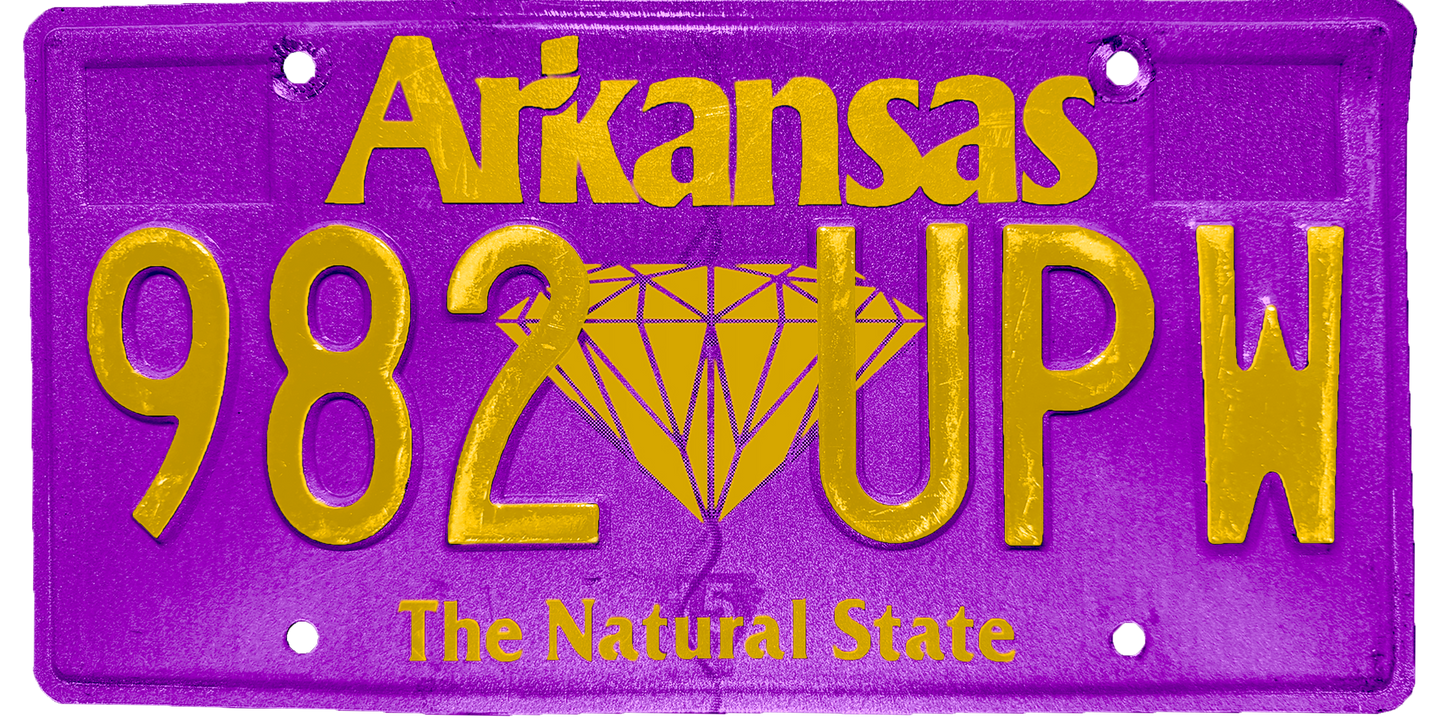 Arkansas License Plate Wrap Kit