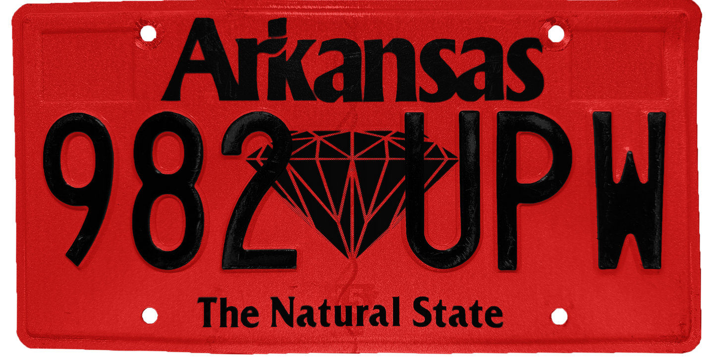 Arkansas License Plate Wrap Kit