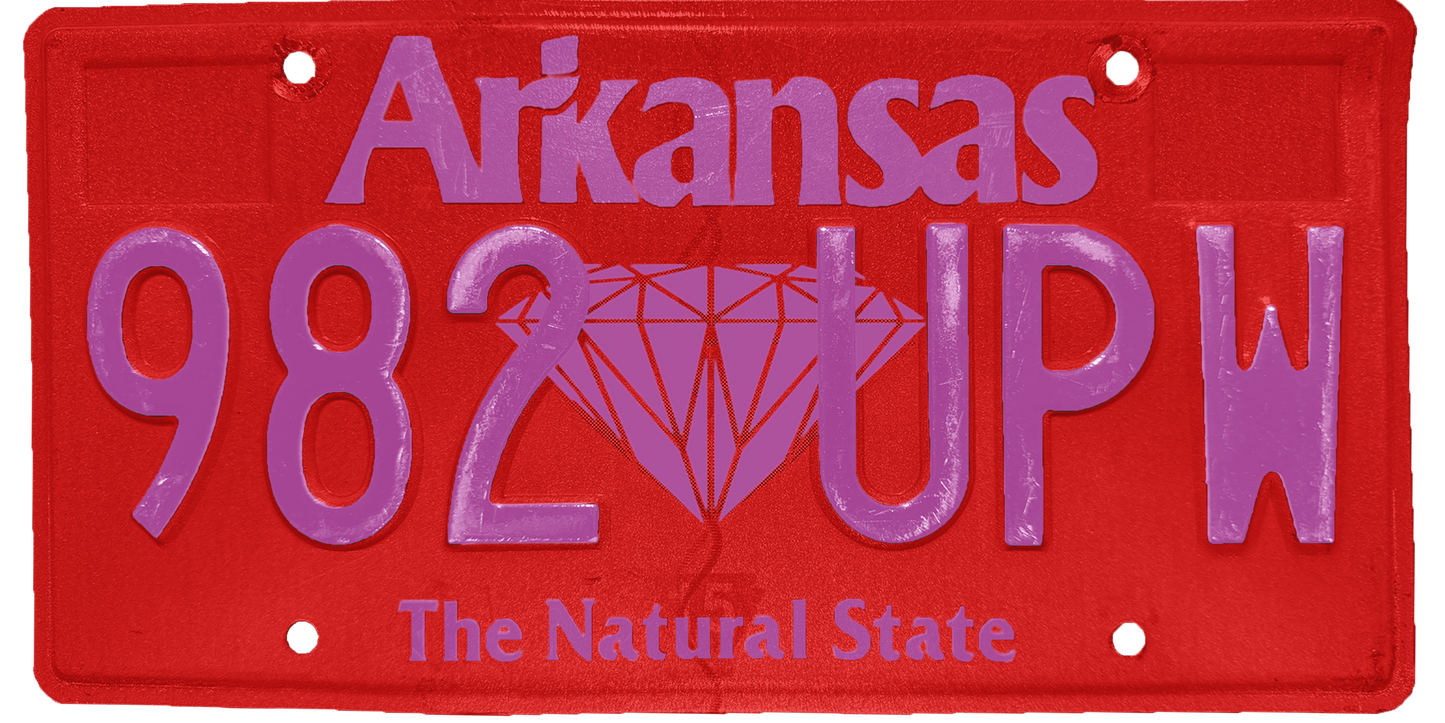 Arkansas License Plate Wrap Kit
