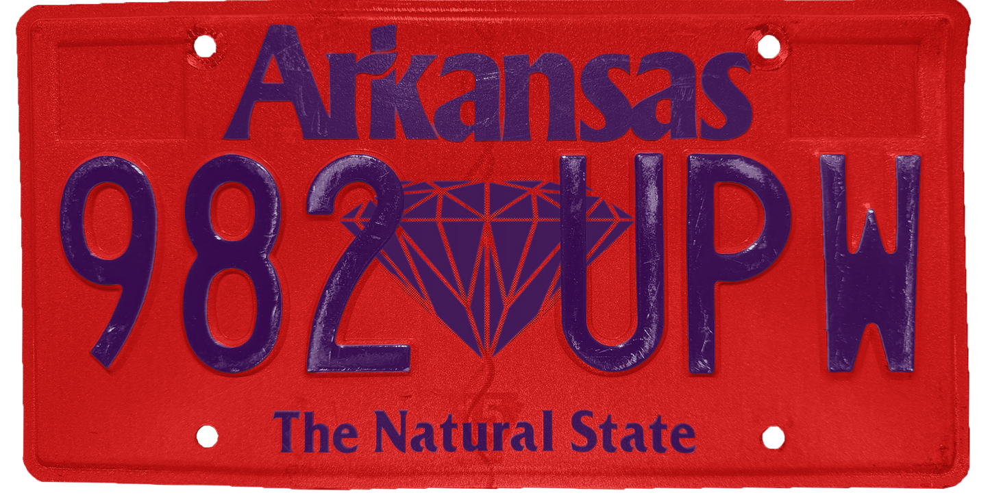 Arkansas License Plate Wrap Kit