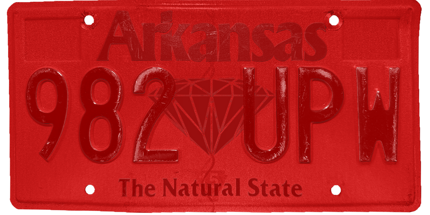 Arkansas License Plate Wrap Kit