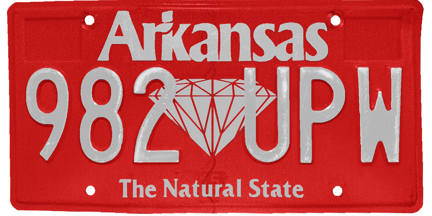 Arkansas License Plate Wrap Kit