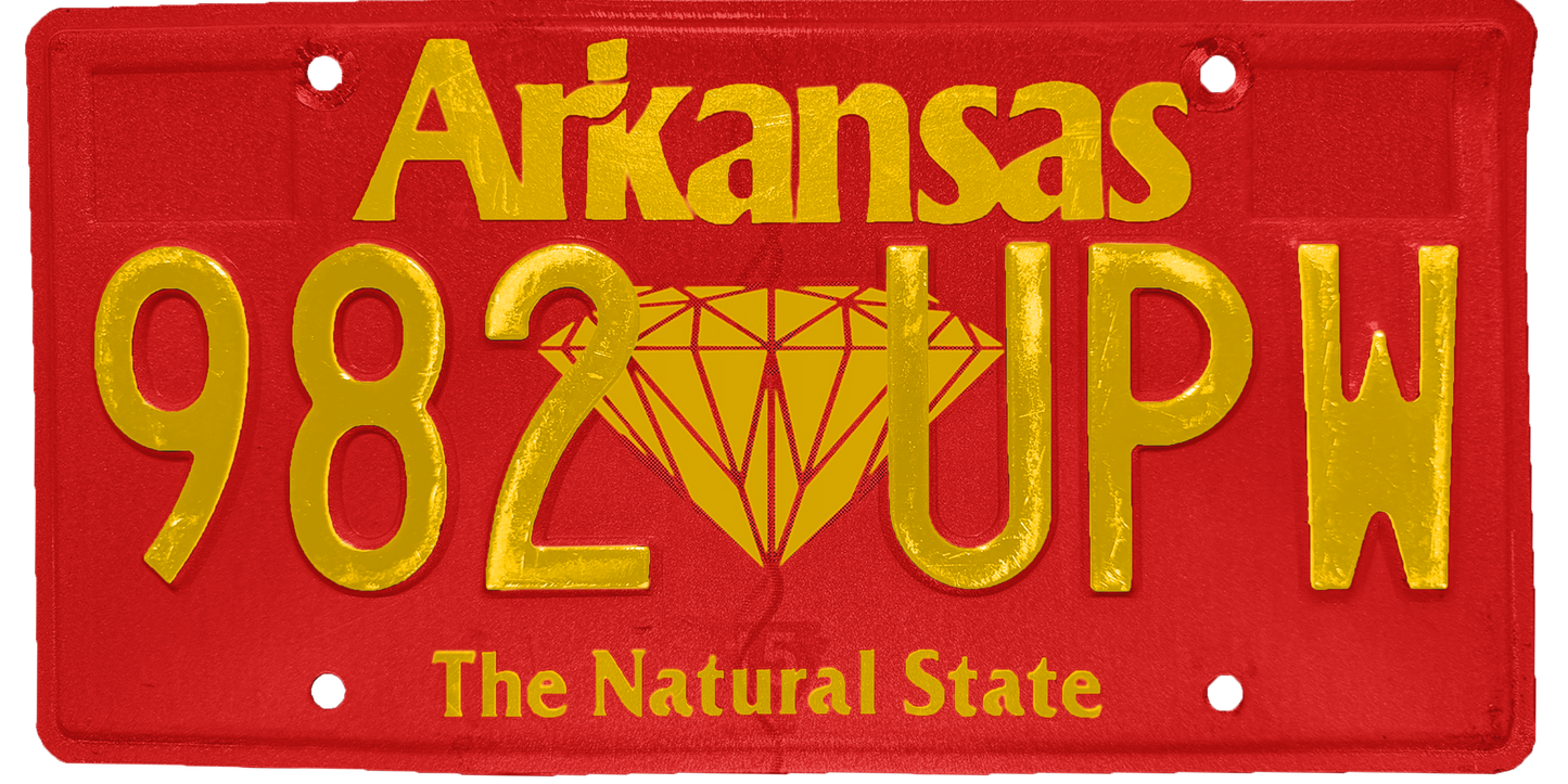 Arkansas License Plate Wrap Kit