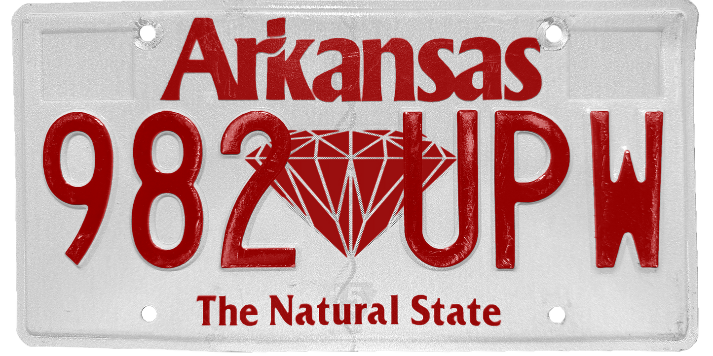 Arkansas License Plate Wrap Kit