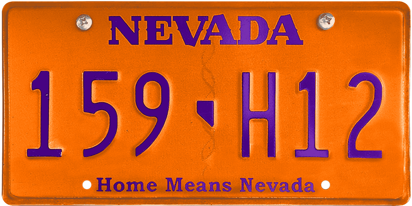 Nevada License Plate Wrap Kit