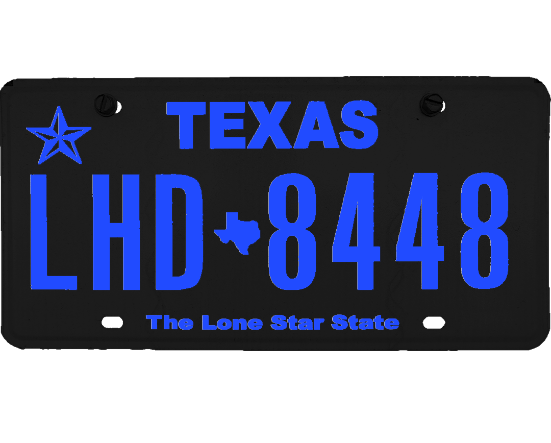 Texas License Plate Wrap Kit PlateWraps