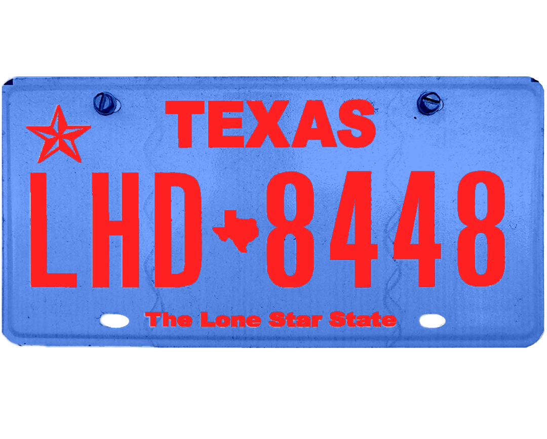 Texas License Plate Wrap Kit PlateWraps