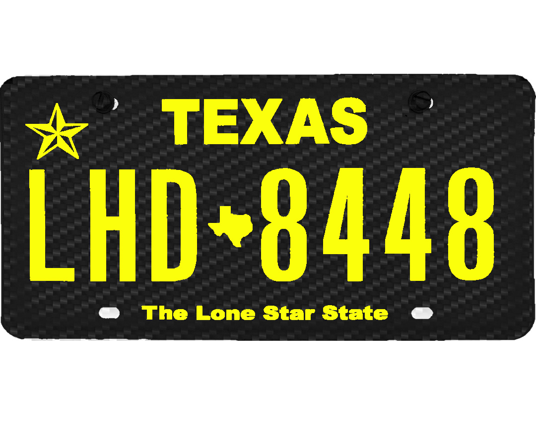 Texas License Plate Wrap Kit PlateWraps