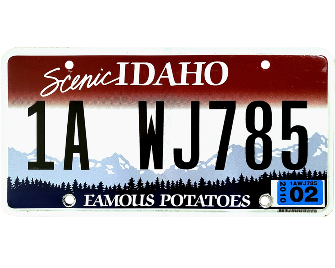 Idaho License Plate Wrap Kit Platewraps 3570