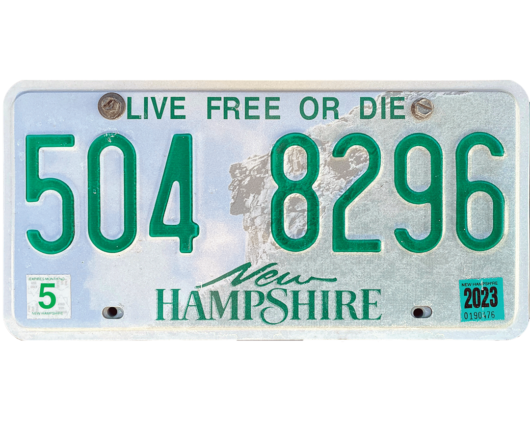 New Hampshire License Plate Wrap Kit PlateWraps