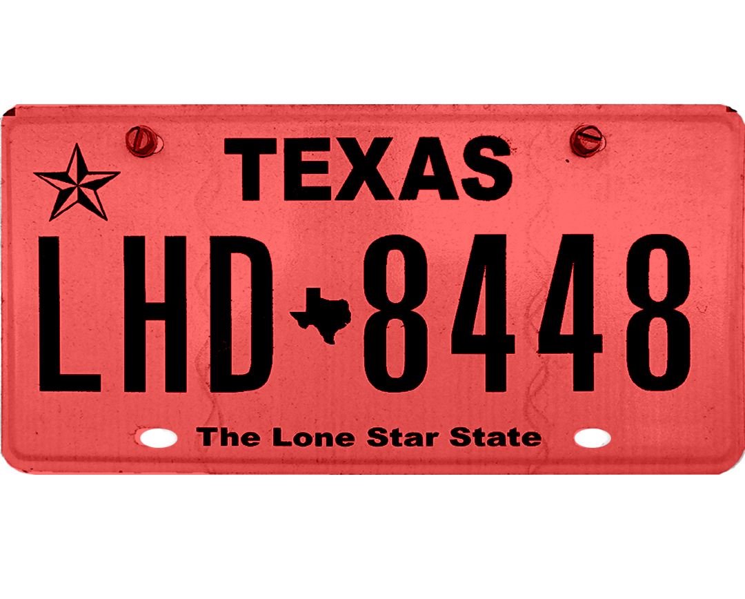 Texas License Plate Wrap Kit PlateWraps