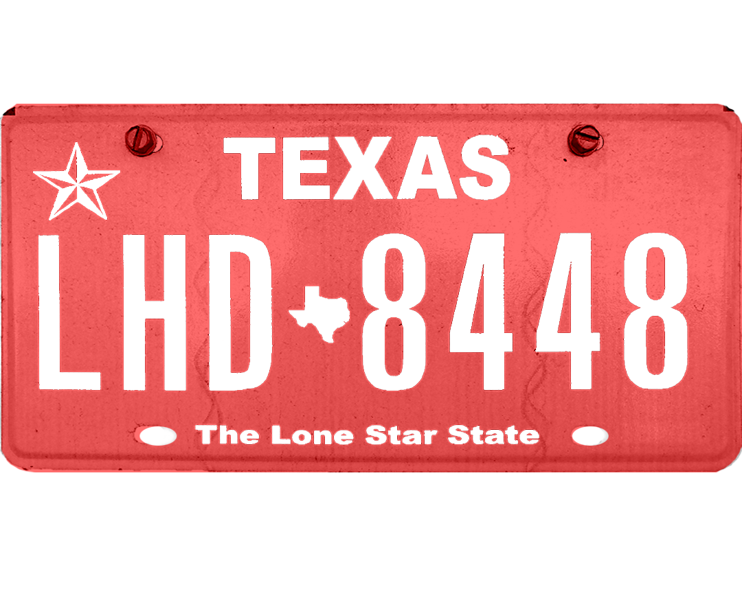 Texas License Plate Wrap Kit PlateWraps