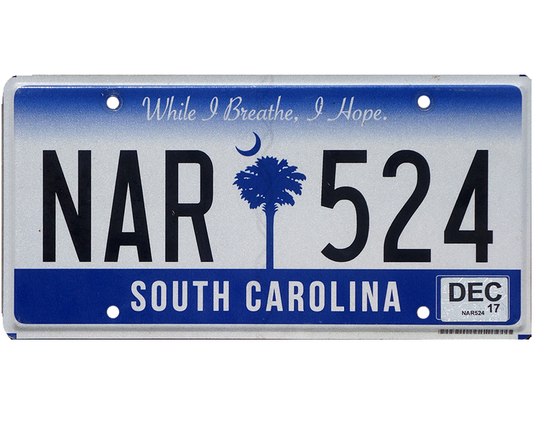 South Carolina License Plate Wrap Kit PlateWraps