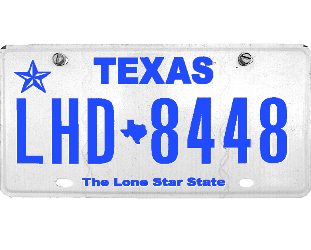 Texas License Plate Wrap Kit PlateWraps