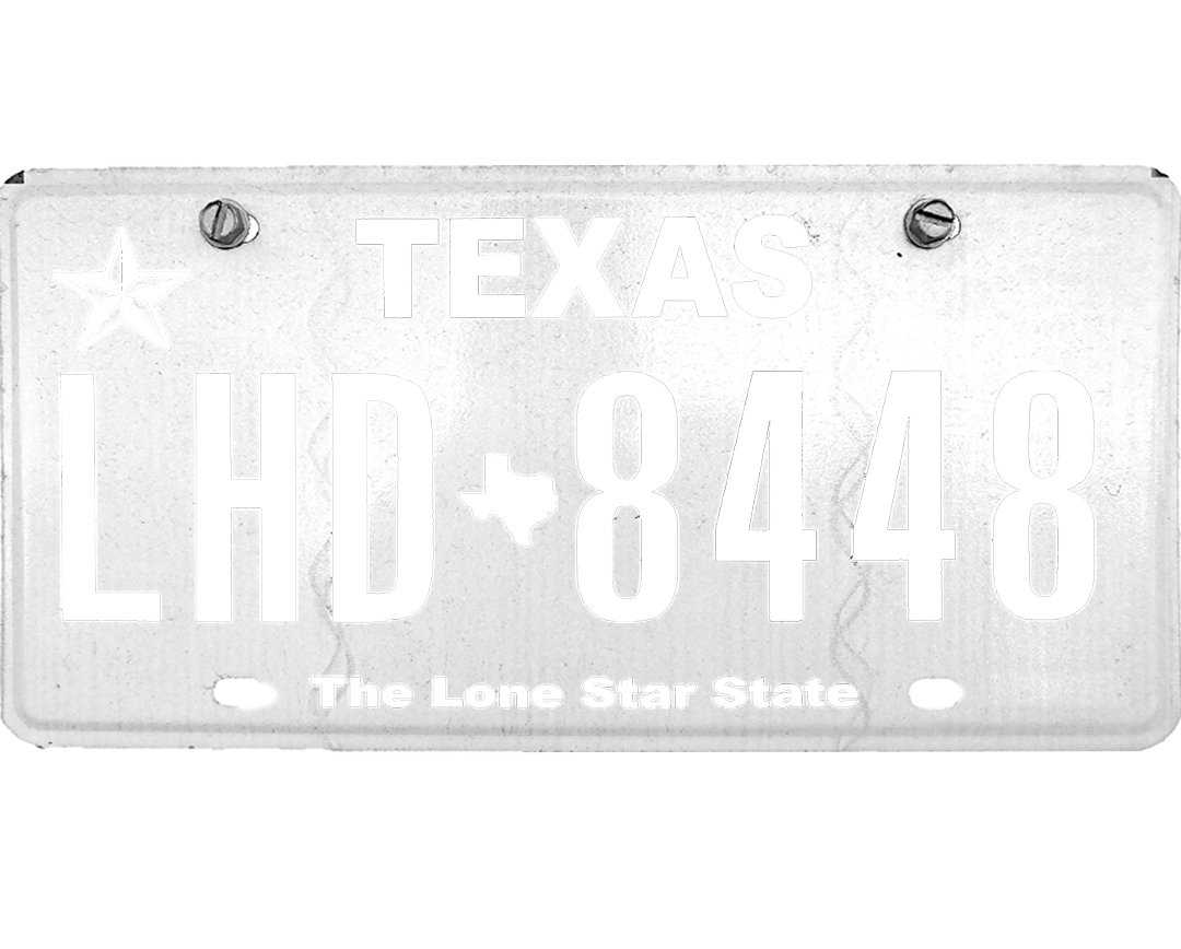 Texas License Plate Wrap Kit PlateWraps